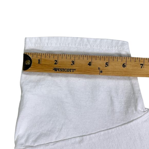 White #SAVAGE Short Sleeve Crew Neck Tee Shirt Size S/P/CH - Picture 9 of 10